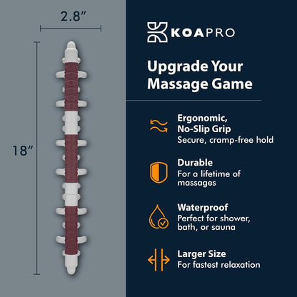 KOAPRO Facia Blaster for Cellulite and Sore Muscles – Large, Full Body Manual Trigger Point Massager for Deep Tissue Relief on Back, Neck, Legs, Myofascial Release Tool Alleviates Tension and Aches