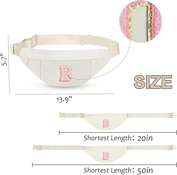 MAXTOP Large Crossbody Fanny Pack with 4-Zipper Pockets,Gifts for Enjoy Sports Festival Workout Traveling Running Casual Hands-Free Wallets Waist Pack Phone Bag Carrying All Phones