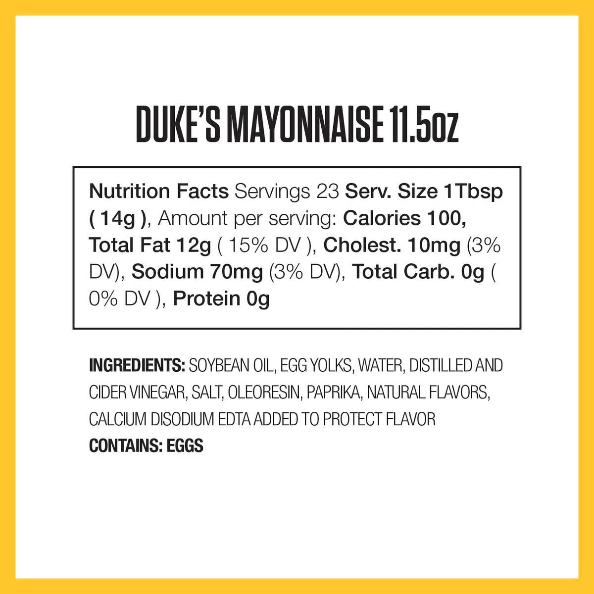 Duke’s Real Mayonnaise Squeeze Bottle – Original Smooth & Creamy Taste, 11.5 Ounce (Pack of 6)