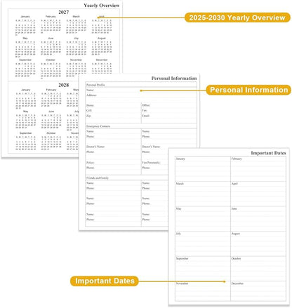 2026-2028 Monthly Planner - 36 Month PLanner Calendar from January 2026 to December 2028, 3 Year Planner 2026-2028 with Flexible Cover, Inner Pocket, Perfect for Home | School | Office, 8.5" x 11", Colorful Large Flower