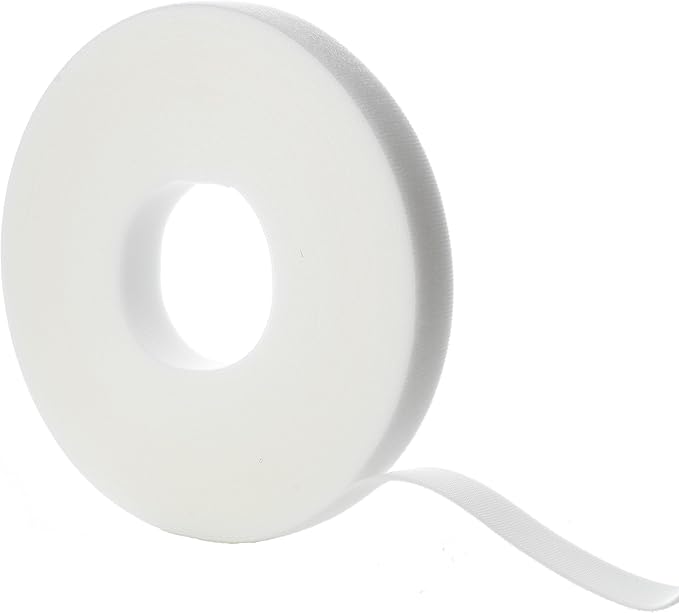 VELCRO Brand Cut to Length Straps Heavy Duty | 45 Ft x 3/4 in | ONE-WRAP Self-Gripping Double Sided Roll | Bundling Ties Fasten to Themselves for Secure Hold, VEL-30835-AMS, White