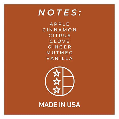 A Cheerful Giver — Aunt Kook's Apple Cider - 34oz Papa Scented Candle Jar with Lid - Keepers of the Light - 155 Hours of Burn Time, Gift for Women, Brown