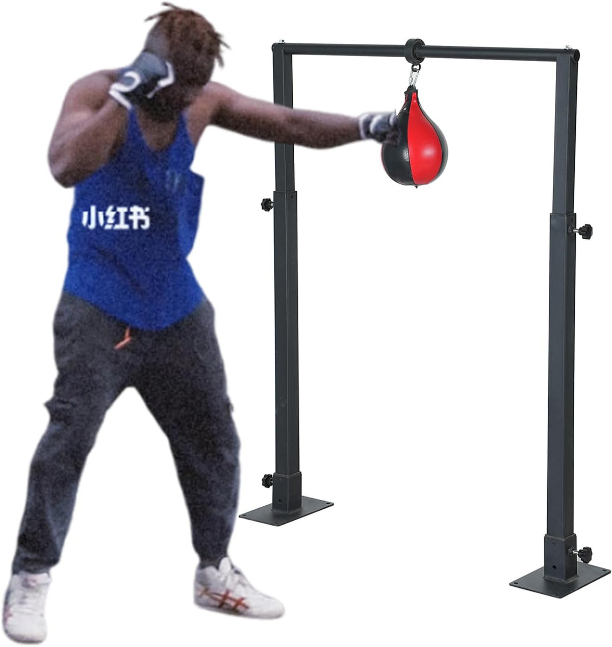 Speed Bag Boxing Punching Bag Training：No Bag Boxing.Adjustable Feight for Professional Training, Zpeed Response Training Stand
