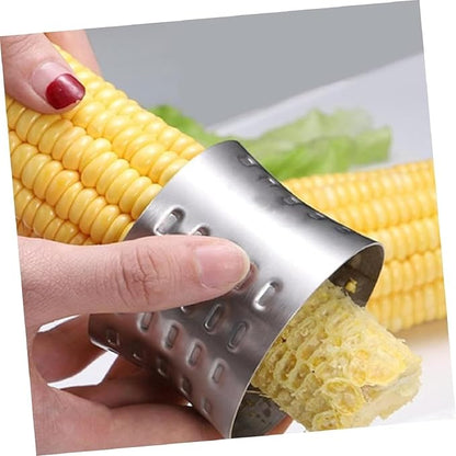 Silvercorn Premium Stainless Steel Corn Thresher Stripper & Peeler - Magic Corn On The Cob Removal Tool
