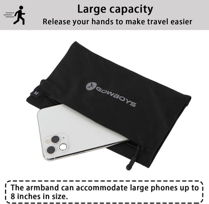Running Phone Armband for Men Women,Universal Arm Bands for Phones Below 8 Inches,Waterproof Cell Phone Armband for Hiking,Running,Cycling,Climbing(Grey S)