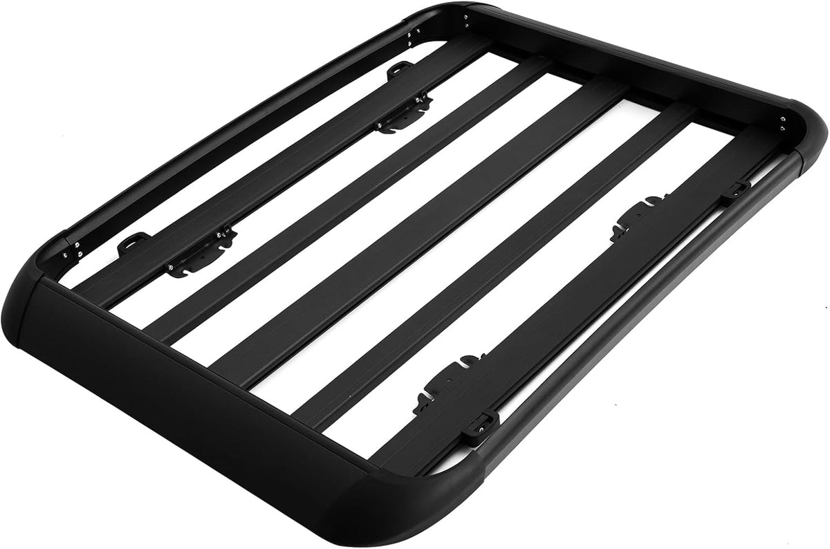 YHAAVLE 55" Cargo Basket,Heavy Duty Vehicle Roof Rack Baskets,Universal Rooftop Cargo Carrier for SUV, Truck, & Car Steel Construction