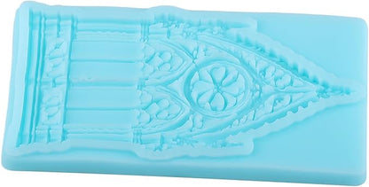 Retro Gothic Window Fondant Silicone Molds for Cake Decorating Cupcake Topper Chocolate Candy Gum Paste Polymer Clay