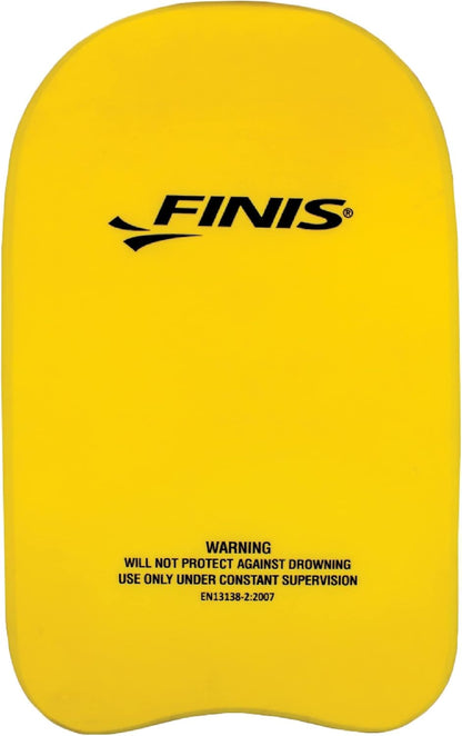 FINIS Foam Kickboard for Swim Training - Builds Leg Strength - Soft EVA Foam - Comfortable Grip - Yellow
