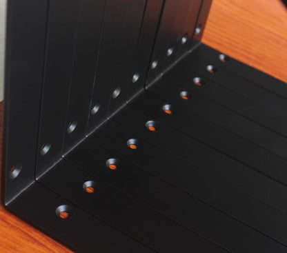20 Pack L20 x H 12" Black Heavy Duty Shelf Brackets with Screws Metal Shelf Brackets Shelf Support Angle Brackets for Shelves L Brackets Heavy Duty Floating Shelf
