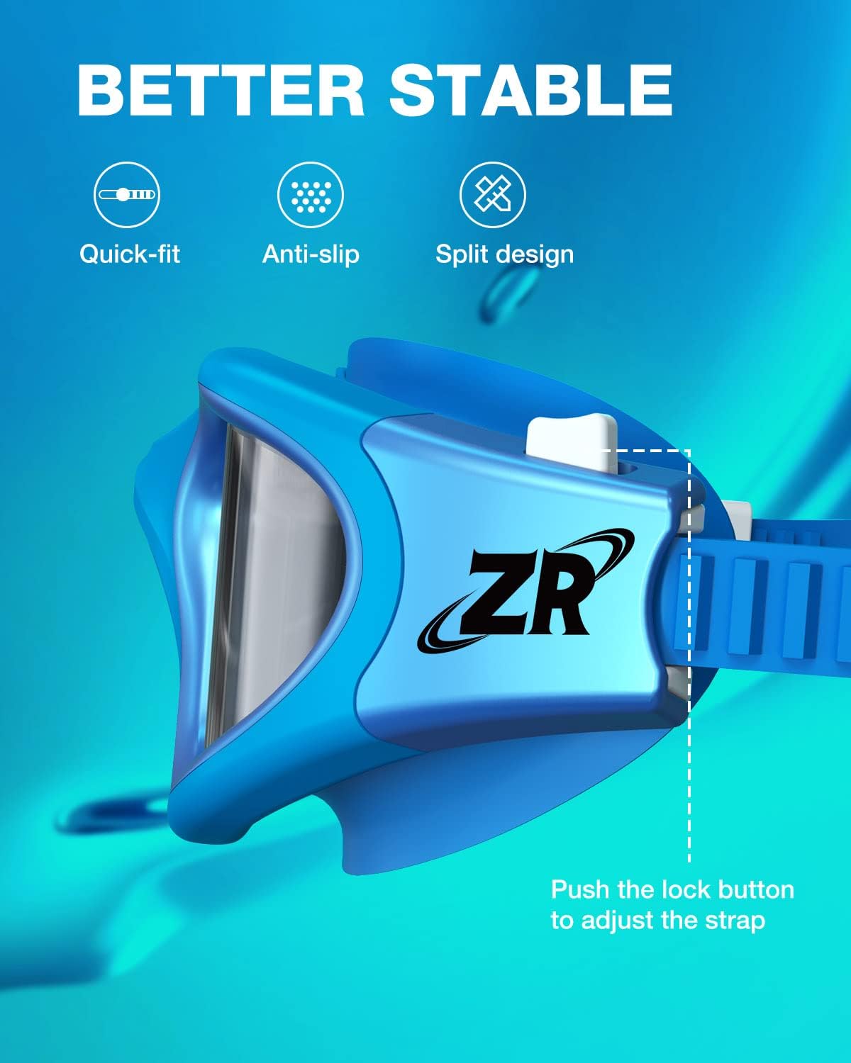 ZIONOR Swim Goggles, G1 MAX Polarized Anti-Fog Swimming Goggles for Men Women