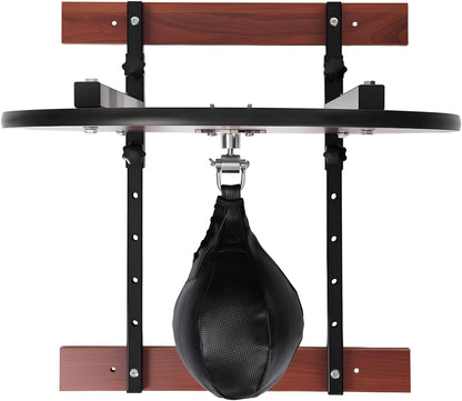 Speed Bag Platform Kit Heavy Duty, Adjustable Height Wall Mount Professional Boxing Training Equipment with Punching Ball, Punching Striking Kit Suitable for Boxing and Fitness Enthusiasts