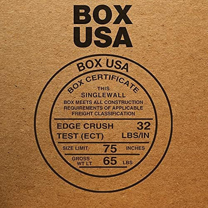 BOX USA 16 x 16 x 36 Corrugated Cardboard Boxes, Tall 16"L x 16"W x 36"H, Pack of 10 | Shipping, Packaging, Moving, Storage Box for Home or Business, Strong Wholesale Bulk Boxes