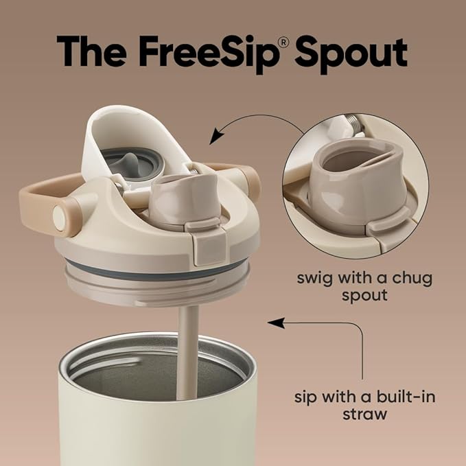 Owala FreeSip Sway - Stainless Steel - 30-oz. - Tan (Lightly Toasted)