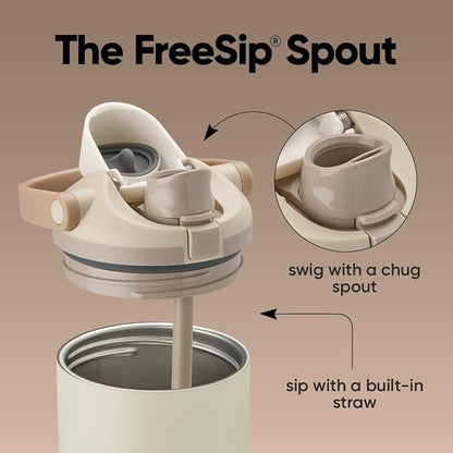 Owala FreeSip Sway - Stainless Steel - 30-oz. - Tan (Lightly Toasted)
