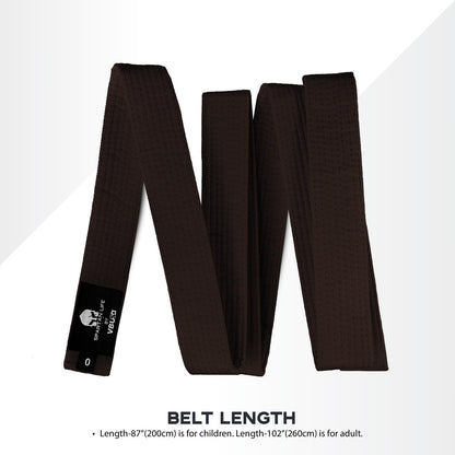 Karate Belt, All-Purpose Martial Arts Belt, Judo, Taekwondo Belt, Durable MMA Color Rank TKD Belt Size 0-6.