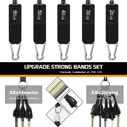 VEICK Resistance Bands, Exercise Bands, Workout Bands, Resistance Bands for Working Out with Handles for Men and Women, Exercising Bands for Fitness Weights Work Out at Home