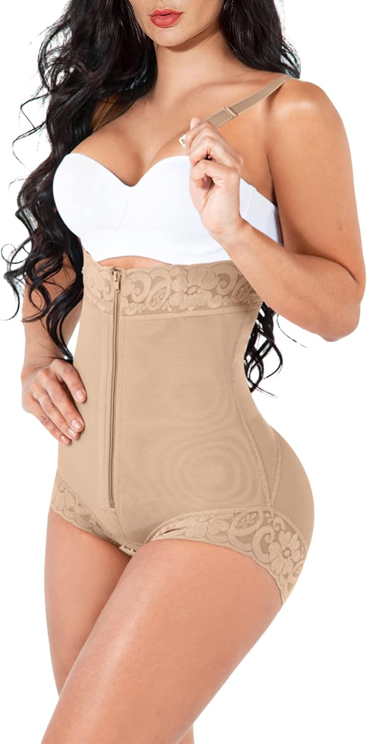 Shapewear for Women Tummy Control Fajas Colombianas Body Shaper Butt Lifter Compression Garment Open Bust Bodysuit