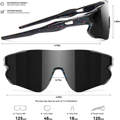 Kids Baseball Sunglasses for Boys Girls Youth Softball Cycling Sports Sunglasses UV400 Protection Age 5-12