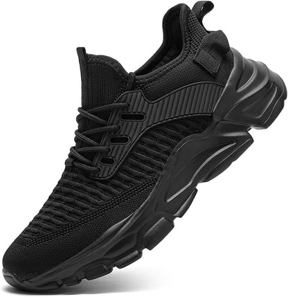 Men's Slip on Walking Shoes Tennis Running Sneakers Lightweight Breathable Casual Soft Sole Comfort Work Gym Trainers