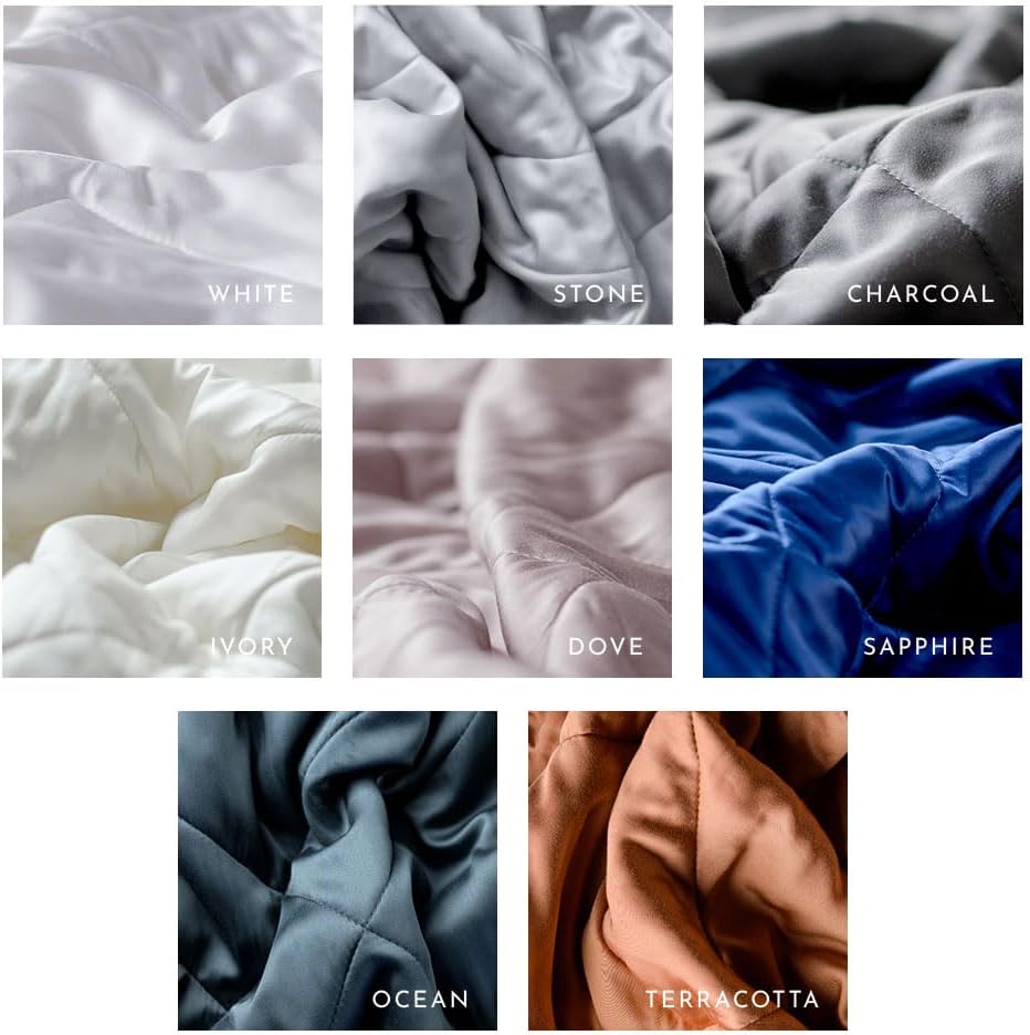 LUXOME Lightweight Blanket | 100% Rayon (Viscose) from Bamboo Fabric & Fill | King/Cal King - 98"x92" | Thermal-Regulating | Charcoal