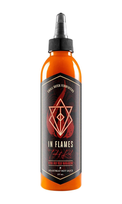 Heartbeat Hot Sauce Co. | In Flames Extra Hot Red Habanero, 6 oz.