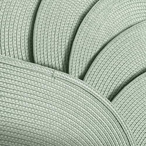AHHFSMEI Placemats Set of 4 for Dining Table Washable Woven Non-Slip 18x12 inches Placemat Heat-Resistant Durable Table Mats for Dining Table Easy to Clean (Sage Green, 4)