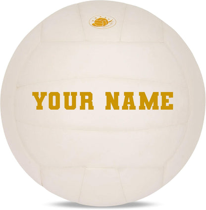 Personalized Indoor Volleyball – Official Size 5 Composite Leather Volleyball for Adults & Teens – Custom Name Volleyball for Gifts, Training, Games