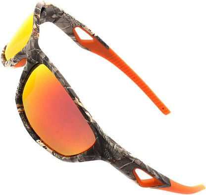 Polarized Outdoor Sports Sunglasses Tr90 Camo Frame for Men Women Driving Fishing Hunting Reduce Glare