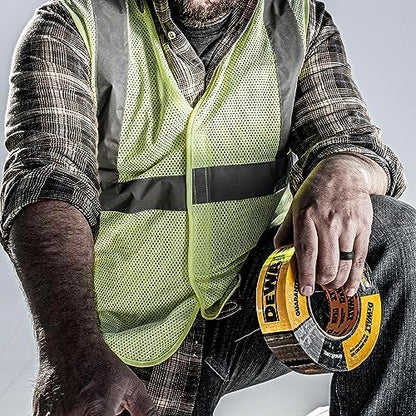 DEWALT Ultra Tough Duct Tape, 1.88 in x 10 yd, Heavy Duty, Ultra Strong, Aggressive Adhesive, All-Weather, 12-Pack, Black