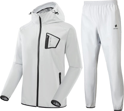 HOTSUIT Sauna Suit Men Anti Rip Boxing Sweat Suits Exercise Workout Jacket