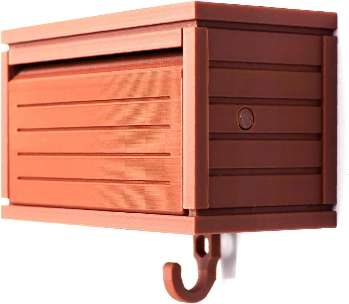 Wall-Mounted Car Display Key Holder, Decorative Garage Model Design, Multiple Colors（No Car） (Stripe-Brown（No Car）)