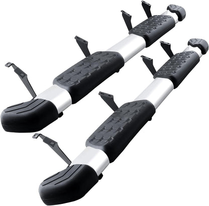 COMNOVA Side Steps Running Boards Nerf Bars Compatible for 07-21 Toyota Tundra Crew Max （4 Full Size Doors）, OE Style Oval 5 Inches Stainless Step Bars. Did not fit 2022-2025 Tundra.