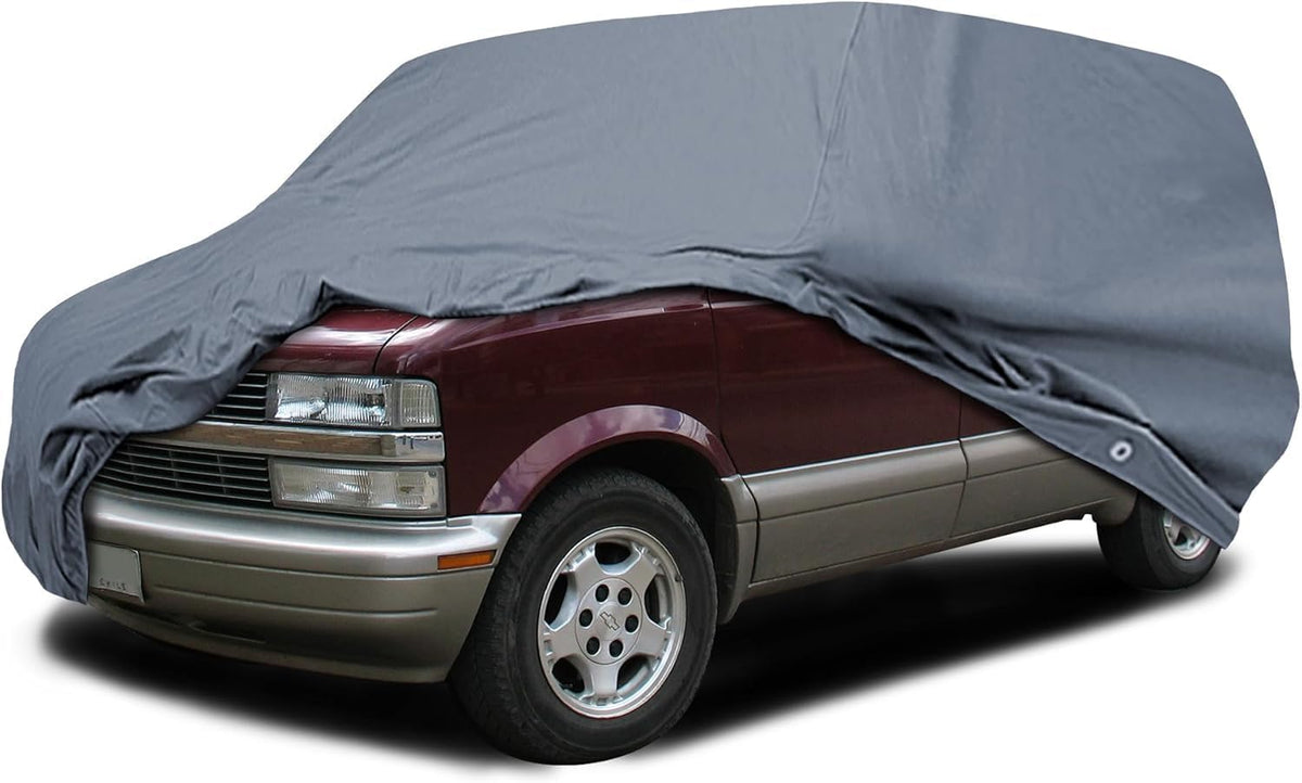 Supreme Full Car Cover - Semi Custom Fit for Astro 1985-2005 Minivan 3-Door | All-Weather Protection: Waterproof, Dustproof, Windproof, UV-Resistant | Includes Accessories