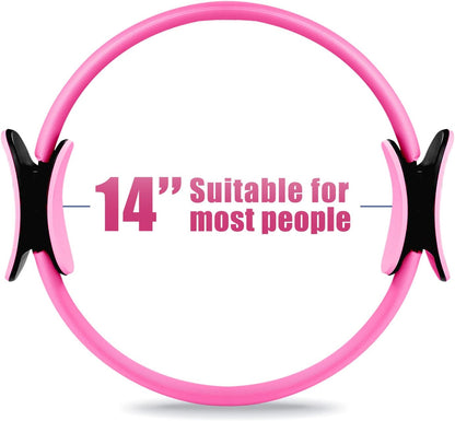 RitFit Pilates Ring Circle - 14 Inch Magic Fitness Circle for Toning Inner & Outer Thighs, Bonus Workout Guide Included