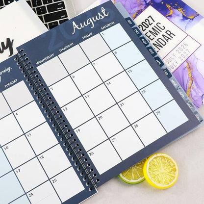RE-FOCUS THE CREATIVE OFFICE, 2026-2027 Academic Calendar, Monthly and Weekly Views with Time Slots, To-Do List (White)