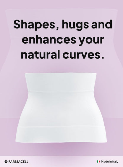Farmacell Waist Trainer for Women 605 Made in Italy - Seamless Shapewear Tummy Control - Slimming Corset Shapewear