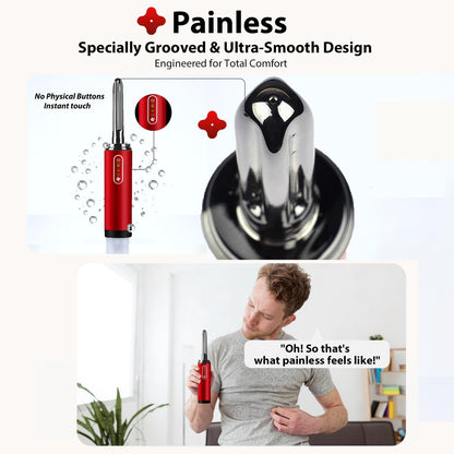 Upgrade Enema Anal Douche , Waterproof Touch Control, Enemas-Douches for Men & Women Colon Cleanse, Shower Enema Bulb-Bottles Kit, Electric Rotating Nozzle, Pressure Spray, Two Douching Modes,red