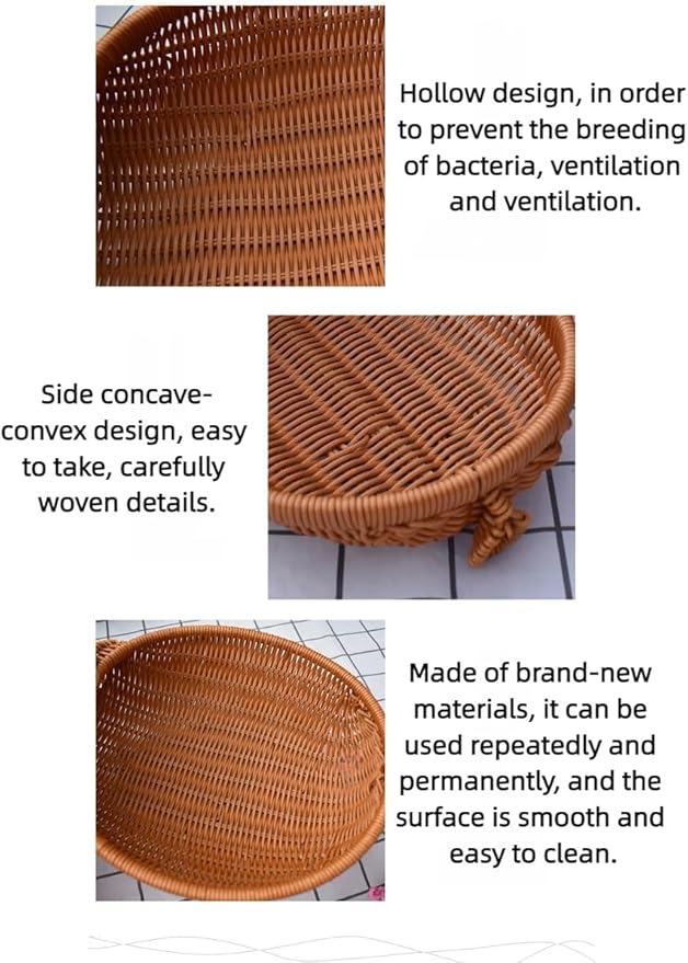 hand-woven round rattan basket storage basket storage box ornaments decorative basket multifunctional picnic food bread basket fruit gift basket key basket. (elephant)