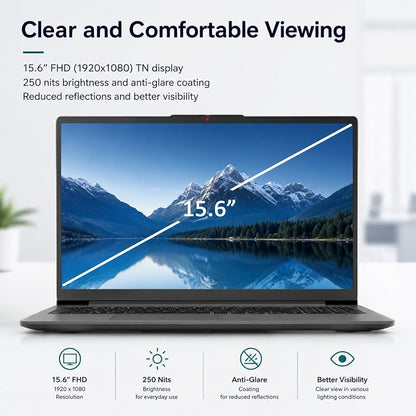 Lenovo Slim 3 Touchscreen Business Laptop, Ryzen 7 5825U Processor (Beats i7-1355U), 15.6" FHD LED Display, 16GB RAM, 1TB PCIe SSD, SD Card Reader, WiFi 6, Windows 11, WOWPC Recovery USB