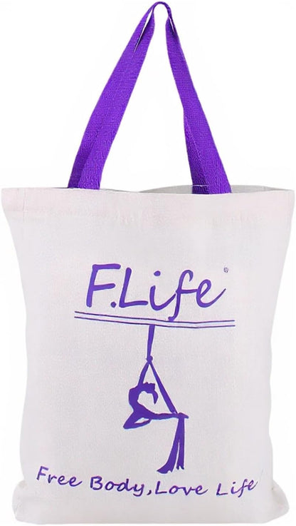 F.Life Aerial Yoga Hammock kit- Yoga Swing Multicolor 5 yards-Flying Yoga Include Daisy Chain,Carabiner and Pose Guide