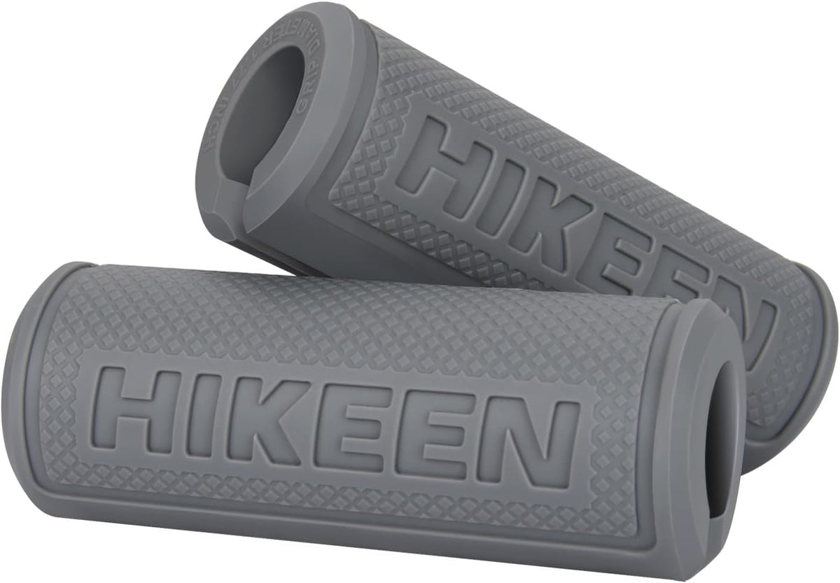 Hikeen Thick Bar Dumbbell Grips,Non Slip Hard Rubber Barbell Grips,Grips for Weight Lifting, Muscle Building-1.77", 2", 2.25" & 2.75" Outer Diameter