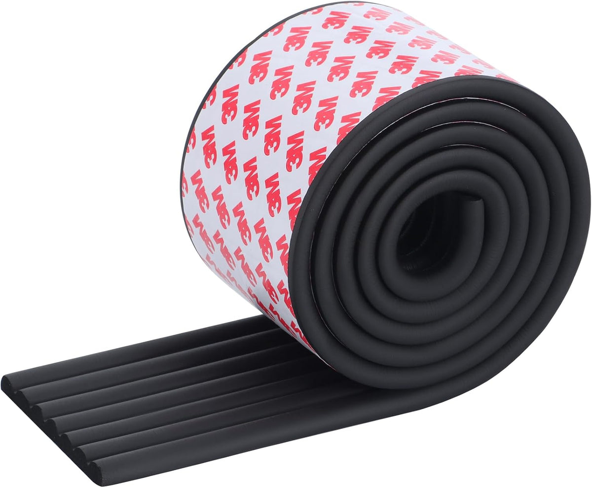 Corner Protector for Baby, Widen Edge Protector with Adhesive Backing, Baby Proofing Edge Corner Protectors Self Adhesive Furniture Corner Guard Bumper for Table, Desk, Fireplace (Black, 6.6ft)