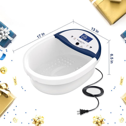 Ionic Foot Bath Detox Machine, Ion Detox Foot Bath Cleanse, LED Display Spa with Heated Belt, Wrist Strap, Arrays, Liners (Portable Handbag)