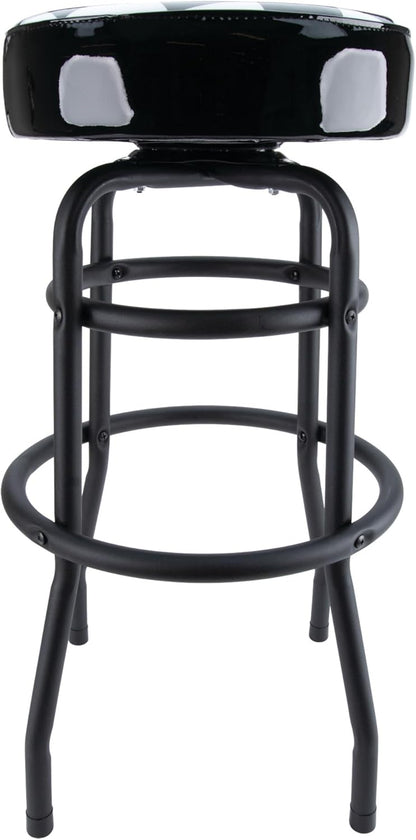 Performance Tool W85023 28-1/2-Inch Checkerboard 360 Degree Swivel Stool, Heavy Duty Steel Frame Is Perfect for Home, Bar and Shop