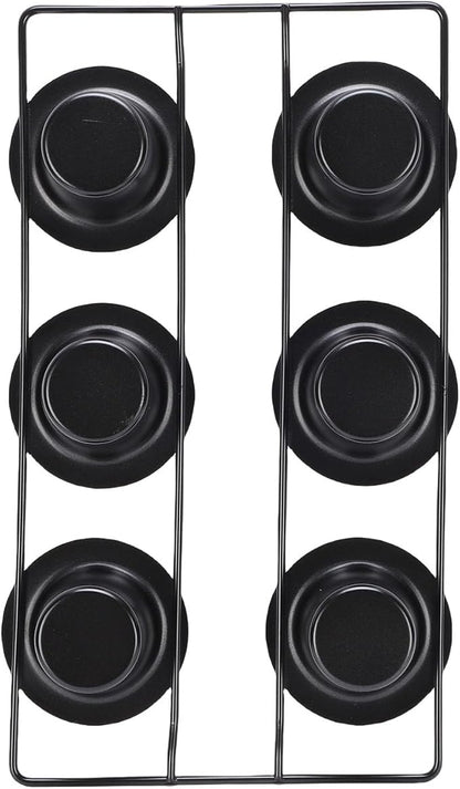 Bewinner 6 Cup Non Stick Popover Pan | Carbon Steel Bakeware for Muffins, Cupcakes & Pudding, Easy, Dishwasher Safe
