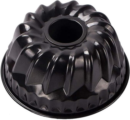 Webake 7 Inch Fluted Tube Pan Non-stick, Heavy Duty Carbon Steel Kugelhopf Cake Baking Mold for 6QT 8QT Insta Pot