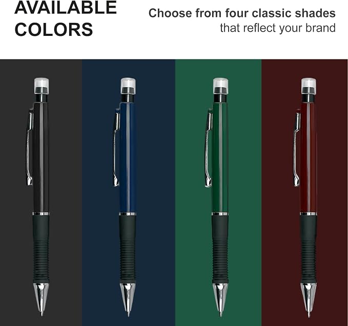 Custom Mechanical Pencil. Promotional Personalized Imprinted Mechanical Pencil. Custom Printed Name/Business/Event Information (Black, 50 Count, Pack of 1)