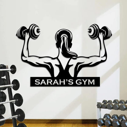 Personalized Powerlifting Metal Sign Art - Custom Sport Sign, Hobby Gift