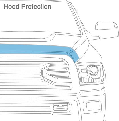 Auto Ventshade [AVS] Carflector Hood Shield / Protector | Fits 1998 - 2002 Honda Accord | Medium Profile Bug Deflector - 1 pc., Dark Smoke | 20942