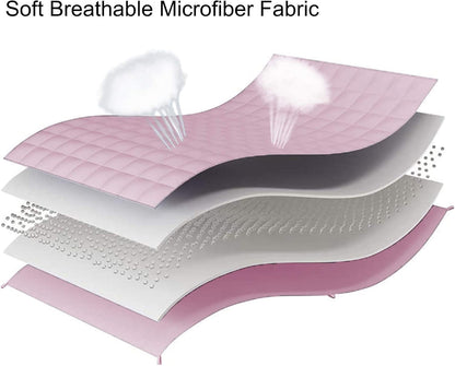 L'AGRATY Weighted Blanket - 48"x72" 15lbs Cooling Breathable Heavy Blanket Microfiber Material with Glass Beads for Adult All-Season Summer Fall Winter Soft Thick Comfort